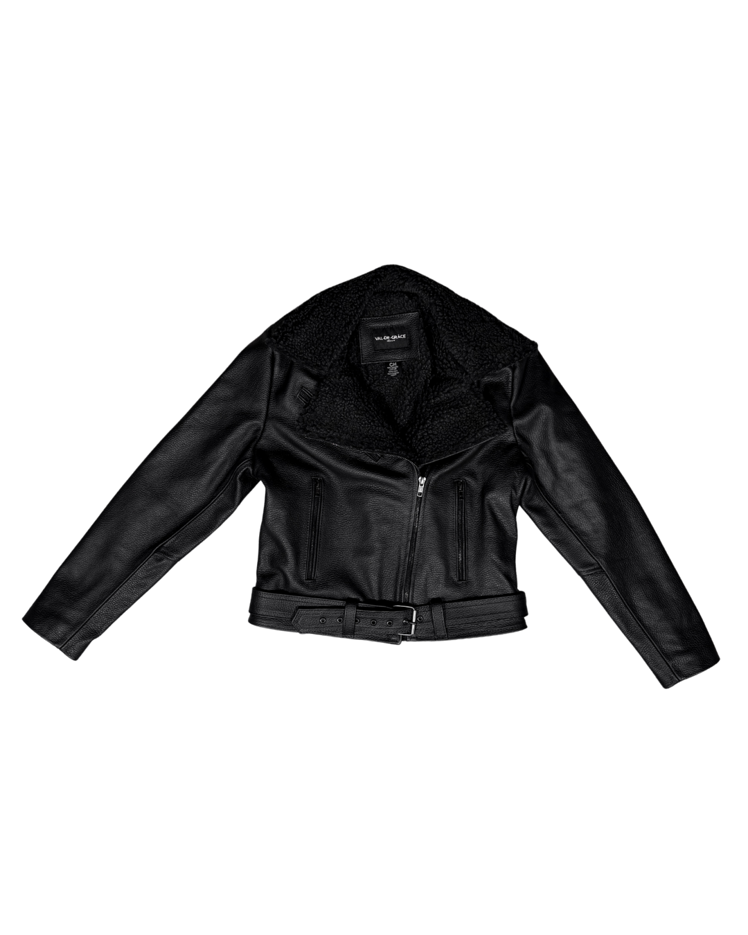 Biker no. 1 Black Shearling