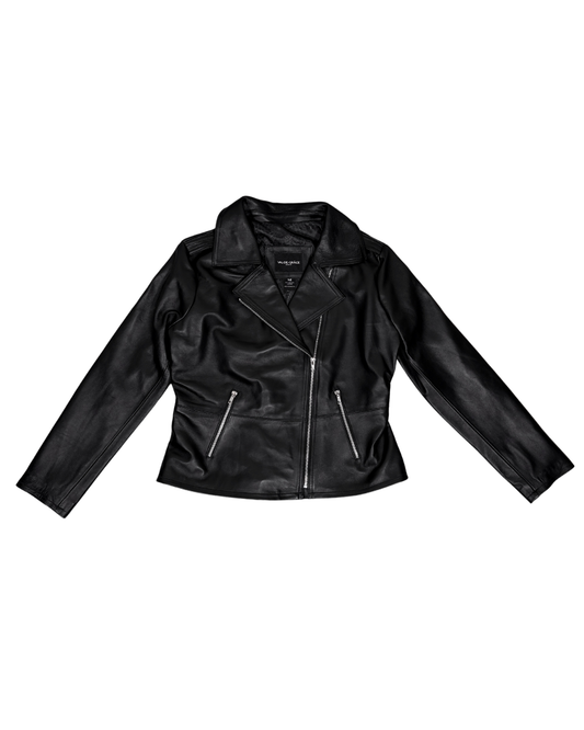 Biker Peplum Black