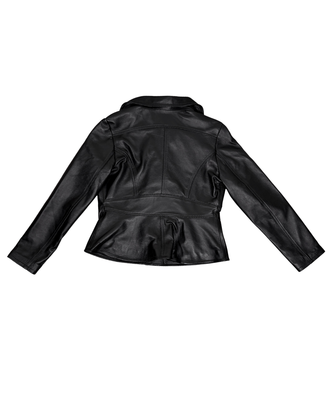 Biker Peplum Black